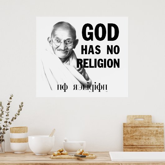 Gandhi Poster (Küche)