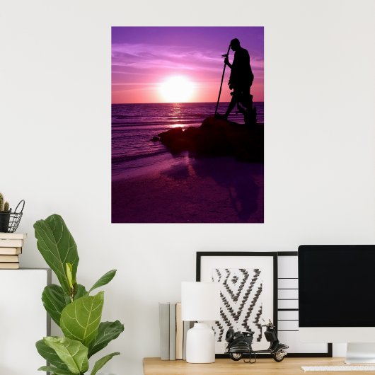 Gandhi Poster (Heimbüro)