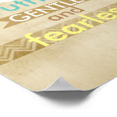 Gandhi-Poster motivierend Zitat erschütterte Sepia Poster (Ecke)