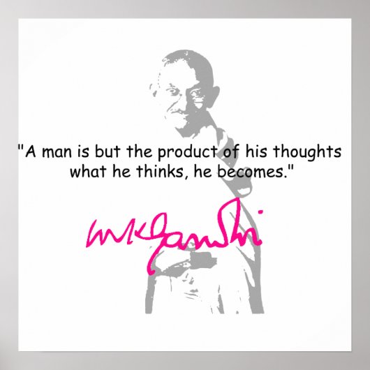 Gandhi-Poster Poster (Vorne)