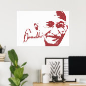Gandhi-Poster Poster (Heimbüro)