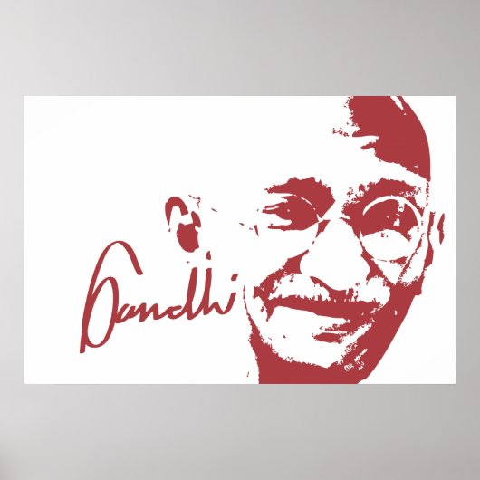 Gandhi-Poster Poster (Vorne)
