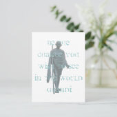 Gandhi Postkarte (Stehend Vorderseite)
