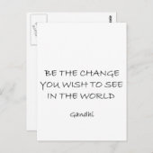 gandhi postkarte (Vorne/Hinten)