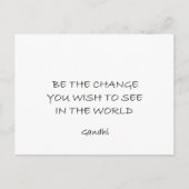 Gandhi Postkarte (Vorderseite)