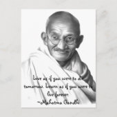 Gandhi Postkarte (Vorderseite)
