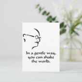 Gandhi Shake the World Postkarte (Stehend Vorderseite)