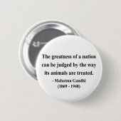 Gandhi Zitat 2a Button (Vorne & Hinten)