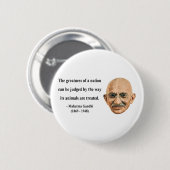 Gandhi Zitat 2b Button (Vorne & Hinten)