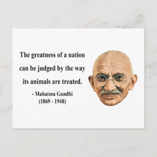 Gandhi Zitat 2b Postkarte