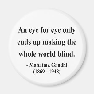 Gandhi Zitat 3a Magnet