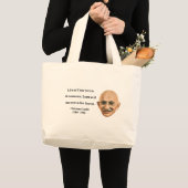Gandhi Zitat 4b Jumbo Stoffbeutel (Vorderseite (Produkt))