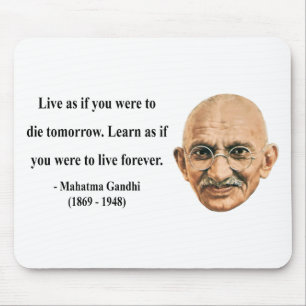 Gandhi Zitat 4b Mousepad