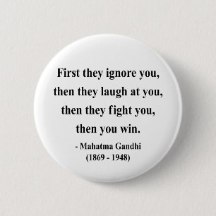 Gandhi Zitat 5a Button