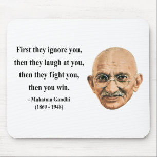 Gandhi Zitat 5b Mousepad