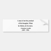 Gandhi Zitat 8a Autoaufkleber (Vorne)