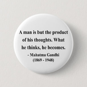 Gandhi Zitat 8a Button