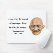 Gandhi Zitat 8b Mousepad (Mit Mouse)