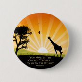 Gandhi Zitat Button (Vorderseite)