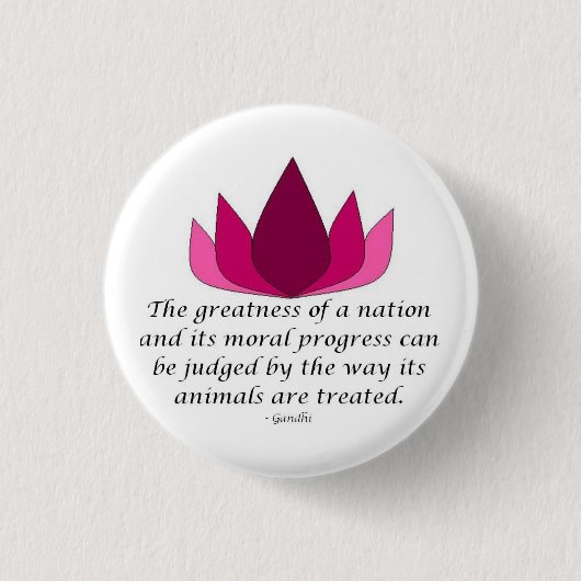 Gandhi Zitat Button (Vorderseite)