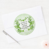 Gandhi Zitat Ein Auge für Auge nur endet ... Runder Aufkleber (Umschlag)