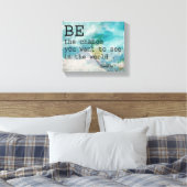 Gandhi Zitat gepackte Leinwand Kunst Die Veränderu (Insitu (Schlafzimmer))