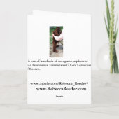 Gandhi Zitat Größe einer Nation Karte (Rückseite)