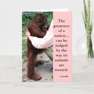 Gandhi Zitat Größe einer Nation Karte