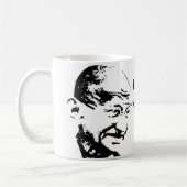 Gandhi Zitat-Kaffee-Tasse Kaffeetasse (Links)