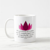 Gandhi Zitat Kaffeetasse (Links)