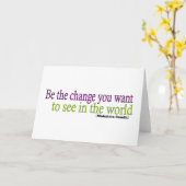 Gandhi Zitat Karte (Gelbe Blume)