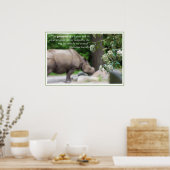 Gandhi Zitat, Leckerei der Tiere gut Poster (Küche)