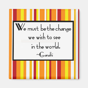 Gandhi Zitat Magnet