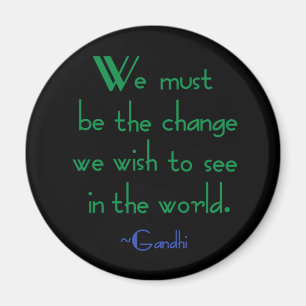 Gandhi Zitat-Magnet Magnet