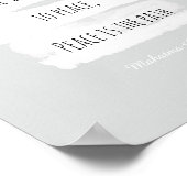 Gandhi Zitat Poster auf Frieden grau-weiß (Ecke)