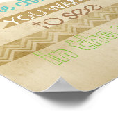 Gandhi Zitat Poster Inspiration ist die Veränderun (Ecke)