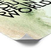 Gandhi Zitat Poster ist die Veränderung des Aquare (Ecke)