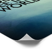 Gandhi Zitat Poster ist die Veränderung des Aquare (Ecke)