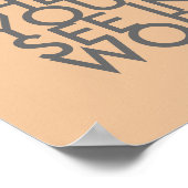 Gandhi Zitat Poster ist die Veränderung grau und p (Ecke)