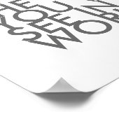 Gandhi Zitat Poster ist die Veränderung grau und w (Ecke)