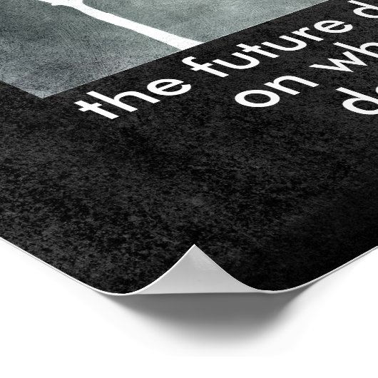 Gandhi Zitat Poster motivierend Textkunst (Ecke)