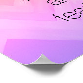 Gandhi-Zitat-Poster Zickzack als rücksichtsvoll Poster (Ecke)