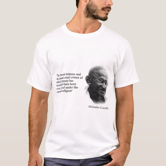 Gandhi Zitat T-Shirt (Vorderseite)