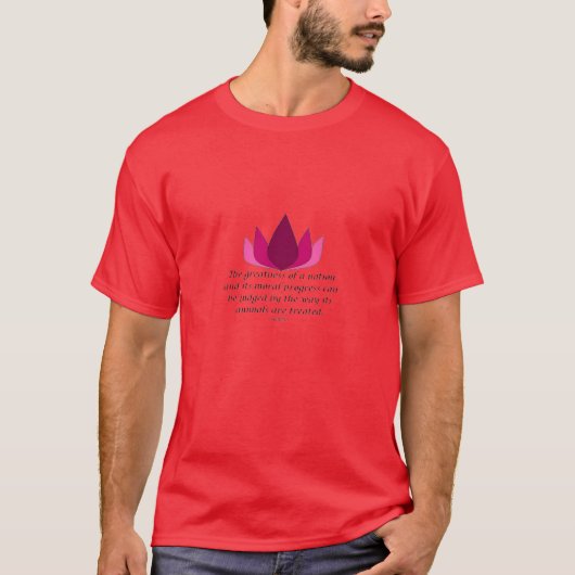 Gandhi Zitat T-Shirt (Vorderseite)