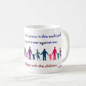 Gandhi Zitat-Tasse Kaffeetasse (VorderseiteRechts)