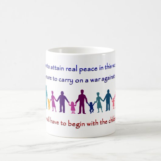 Gandhi Zitat-Tasse Kaffeetasse (Mittel)