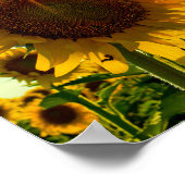 Gandhi Zitat zum Schweigen Poster (Ecke)