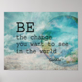 Gandhi zitiert motivierend Poster über die Kunst d (Vorne)