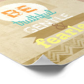 Gandhi zitiert Poster-Typografie inspirierenden Te Poster (Ecke)