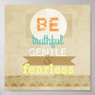 Gandhi zitiert Poster-Typografie inspirierenden Te Poster